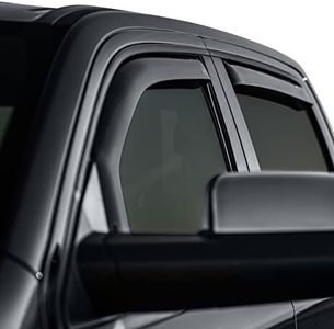 EGR 572951 In-channel Window Visors Front and Rear Set, Dark Smoke Finsh, Compatible with Ram 1500 Crew Cab Models