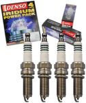 4 pc DENSO Iridium Power Spark Plugs compatible with Honda Civic 1.8L 2.4L L4 2012-2015