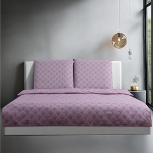 JEMIDI Parure de Lit - Housse de Couette 220x200 et 2X Taie d'oreiller 80x80 en 100% Coton Doux et Respirant pour Lit 2 Personnes - Linge de Lit Toute Saison pour Hiver Été