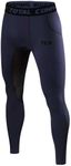 TCA Men's SuperThermal Compression Armour Base Layer Thermal Under Tights - Navy Eclipse, Medium