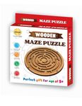 Mukesh 6'' inches Wooden Maze Ball Puzzle- Perfect Indoor Puzzle Game Gift for Growing Child | Safe for Children (BIS Approved)