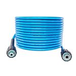 KRISHAK TOOLS 11Meter Car Washer/Pressure Washer Hose Pipe (Size M22 Connector) Compatible With JPT, StarQ, Ballorex, Vantro, Btali, Gaocheng, Cazar (Subject To Availability Colour Blue/White)