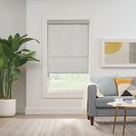 ECLIPSE Solar Modern Cordless Light Filtering Privacy Window Roller Shade for Bedroom or Living Room (1 Pack), 27 in x 72 in, Grey