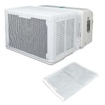 Flamorrow Mesh Air Conditioner Cover for U-Shaped Window AC Unit, Outdoor Window Air Conditioner Cover, Easy Air Flow & Full Coverage to Prevent Leaves, Debris