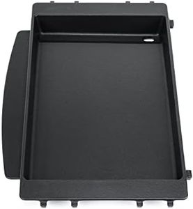 Onlyfire Cast Iron BBQ Gridldle Plancha, Non Stick Flat Top Griddle Plate for Weber Spirit & Spirit II 200/300 Series Gas Grills, 44.5 X 30.2 cm