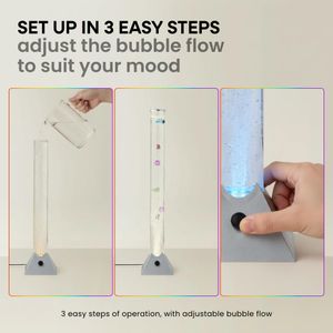 MiniSun 120cm LED Bubble Floor Lamp – Modern Mood Lighting