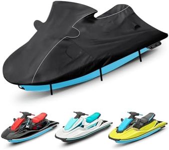 Waterproof Jet Ski Cover Custom Fit for Yamaha 2018-2022 EX EX Sport/Deluxe/Limited, 600D Oxford UV-Proof Jetski Waverunner Covers, Trailerable Jetski Cover with Air Vents, Reflective Strips