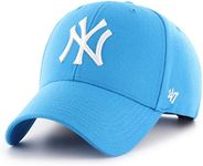 47 Brand Cap with a Visor, Blue, One Size