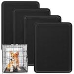 Suzile 4 Pcs Dog Crate Tray Replacement 27 x 20.5 Inches Dog Crate Pan Black Dog Kennel Tray Plastic Bottom Pan Floor Liners for Cat Rabbit Pets Training Cages Food Bowls Holders Accessories