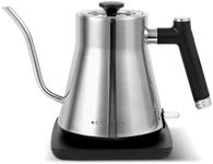 ECORELAX Gooseneck Electric Kettle, Pour Over Coffee and Tea Kettle, 100% Stainless Steel Inner with Leak Proof Design, 1200W Rapid Heating, Strix Boil-Dry Protection, 0.8L, Polished