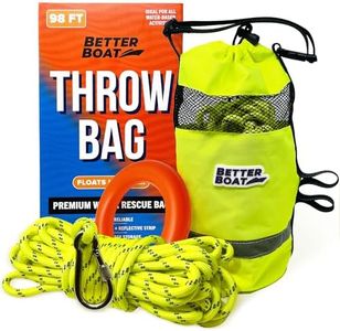 Water Throw Bags for Water Rescue Rope Throw Line Bag Water Rescue Equipment 98 FT Throw Rope Bag Rescue Throw Bag with Rope as Kayak Throw Bag or Larger Boat Rope Bag