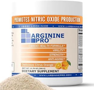 L-Arginine PRO | 5,500mg L-Arginine Plus L-Citrulline 1,100mg Orange Powder Drink Mix Supplement for Increased Nitric Oxide Production