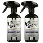Smokers Odor Eliminating Spray Completely removes Smoke Odors. Proven Formula Using OAM Technology That Safely removes Odors for Good. - Pleasant Bamboo Teak Scent- 2 16 oz Bottles