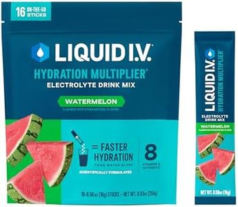 Liquid I.V.® Hydration Multiplier® - Watermelon - Hydration Powder Packets | Electrolyte Drink Mix | Easy Open Single-Serving Stick | Non-GMO | 16 Servings (Pack of 1)