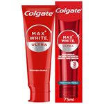 Colgate Max White Ultra Freshness Pearls Teeth Whitening Toothpaste 75ml | whiter teeth in 3 days* | long lasting freshness | enamel safe | removes deep stains* | fluoride white toothpaste