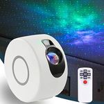 DRIONO Starry Night Light Projector – Remote Control Rotating 7 Color Modes Optional Galaxy Night Light Nebular Cloud and Star Projector, RBG/Speed/Brightness Adjustable