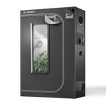 AC Infinity CLOUDLAB 642, Advance Grow Tent 4x2, 120x60x180cm Thickest 2.5cm Poles, 2000D Mylar Canvas, Lab-Tested Highest Reflectivity, Zipper Window Controller Mount Plate Indoor Growing 48"x24"x72"