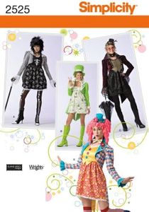 Simplicity Sewing Pattern 2525 Misses Costumes, HH (6-8-10-12)