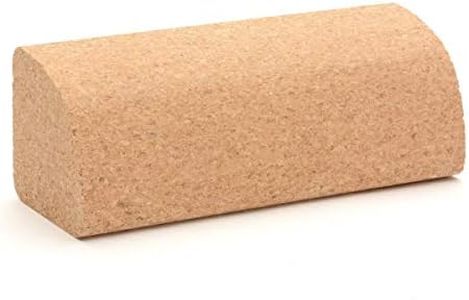 ZenYogaWedge - Blocco per yoga in sughero a quarto di cerchio, 100% naturale, alta qualità, blocco unico, per principianti e professionisti, per corsi di Iyengar Yoga, casa, esercizio