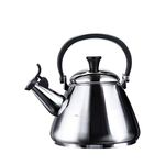 Le Creuset Kone Stove-Top Kettle with Whistle, Suitable for All Hob Types Including Induction and Cast Iron, Stainless Steel, Capacity: 1.6 L, Mirror Polish, 92000200000100