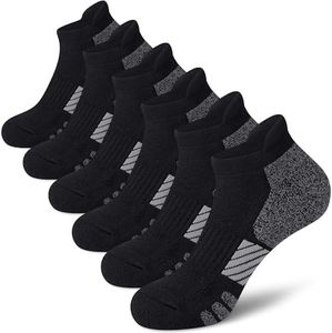 WISVOOO Ankle Socks Women Anti-blister Breathable Running Athletic Cushioned Socks