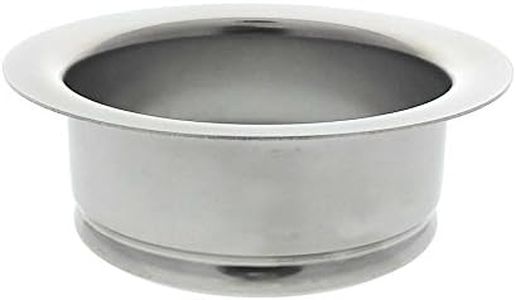 Essential Values Kitchen Sink Flange, Stainless Steel Flange for Insinkerator Garbage Disposals and Other Disposers That Use A 3 Bolt Mount,