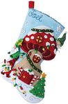 Bucilla Felt Applique 18" Stocking 