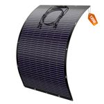 EBL 120W Portable Solar Panel 12V /21.7V Monocrystalline Flexible Solar Panel 270℃ Bendable for Motorhome, RV, Caravan, Camper, Boats, Roofs, Home, Uneven Surfaces