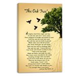 The Oak Tree Poem Wall Art, The Oak Tree Poem Canvas Print Wall Decor • Mighty Oak Tree Poem About Life • Inspirational Wall Art • Nature Wall Art • Motivational Poetry Room Home Decor