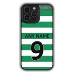 iPhone 11 Compatible Personalised Celtic Football Phone Case, Name & Number Bumper Cover, Anti-Scratch, Anti-Drop, Camera Lens Protection, Sidewall Bumper, ShockProof Drop Protection