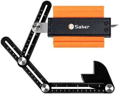 Saker Contour Gauge Profile Tool With Opening Locator- Adjustable Lock -Precisely Copy Irregular Shape Duplicator -Irregular Welding Woodworking Tracing - Must Have Tool for DIY Handyman, Construction