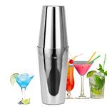 CKductpro Cocktail Shaker Kit, 600ml+750ml Stainless Steel Bartender Set, Boston Shaker for Professional Drink, Party Gifts