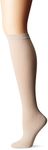 Dr. Scholl's Women's Graduated Compression Knee High Socks - 1 & 2 Pair Packs - Energizing Comfort and Fatigue Relief, Beige, 4-10
