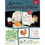 AUNT MARTHA's Kitchen Designs Embroidery Transfer Pattern Book, Over 25 Iron on Patterns