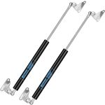 ARANA Universal 380MM 100N Gas Struts, 10KG L-Type Gas Spring Shock for Light Duty Cabinet Door, Tool Toy Storage Box Lid, Truck Cap Topper, Camper Window Lift Supports, 2PCS (Support Weight 85-110N)