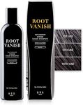 KIWABI Hair Color Shampoo for Gray Coverage – Gradual, All Natural Hair Dye Shampoo for Women & Men – Hydrating, Sulfate-Free, Ammonia-Free, Vegan Scalp Care with 31 Botanicals (Black)