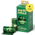 Earth Rated Dog Poop Bags, Guaranteed Leak Proof and Extra Thick Waste Bag Refill Rolls For Dogs, Unscented, 120 Count