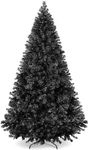 Best Choice Products 9ft Artificial Full Black Christmas Tree Seasonal Holiday Decoration for Home, Office, Party Decoration w/ 2,000 PVC Branch Tips, Metal Hinges, Foldable Base