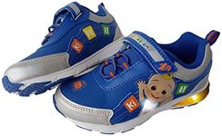 CoComelon Boy's Girl's JJ Numbers Light Up Sneakers, Blue, 8 Toddler