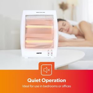 Geepas Quartz Halogen Heater 2-Pack – Energy Efficient Home Heating