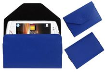 ACM Pouch Case Compatible with Sony Ericsson Live with Walkman Wt19i Flip Flap Cover Holder Blue
