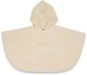 Organic Cotton Hooded Baby Poncho - GOTS Certified 100% Organic Cotton, Ultra Soft, Undyed and Unbleached, Hypoallergenic,