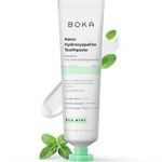 Boka Fluoride Free Toothpaste, Nano Hydroxyapatite Toothpaste, Appropriate for Sensitive Teeth - for Adult Oral Care - Ela Mint Flavor, 4 Fl Oz (113g) 1Pk
