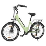 ESKUTE C100 Electric Bike, 26" Electric Commuter Bicycle, 250W High-Speed Motor, 36V 10.4Ah Removable Battery, Top Speed 15.5mph, LCD Display, Step-Thru City Ebike for Adults Men Women