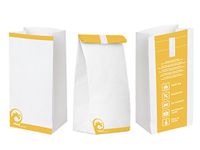 Oqard Disposable Sick Bags - Sealable Paper Vomit Bag with Plastic Lining - Great for Travel, First Aid Kits, Pregnancy or General Sickness - Pack of 10