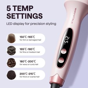 Wavytalk 38mm Thermal Hair Brush – Pink