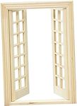 Miniature French Door 1:12 Dollhouse Furniture Scene Accessory DIY Projects