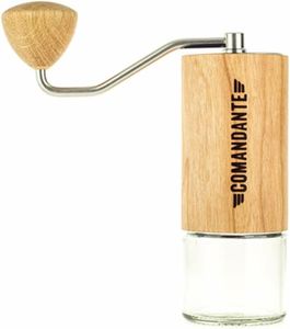 Comandante Coffee Grinder – Stainless Steel, American Cherry Wood