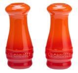 Le Creuset Stoneware Salt and Pepper Shakers, Flame