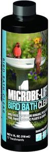 MICROBE-LIFT Bird Bath Clear Two-in-One Water Cleaner and Surface Treatment for Outdoor Birdbaths and Fountains, Safe for Birds, Fish, and Frogs (Birdbath Clear 4-Ounce)